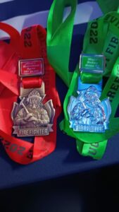 Medals won by Mangaung Firefighters during Toughest Firefighters Alive South Africa competition 2022